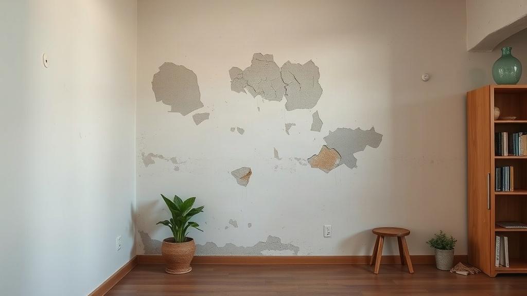 Dégradation constatée sur un mur lors de la restitution des clés d'un appartement
