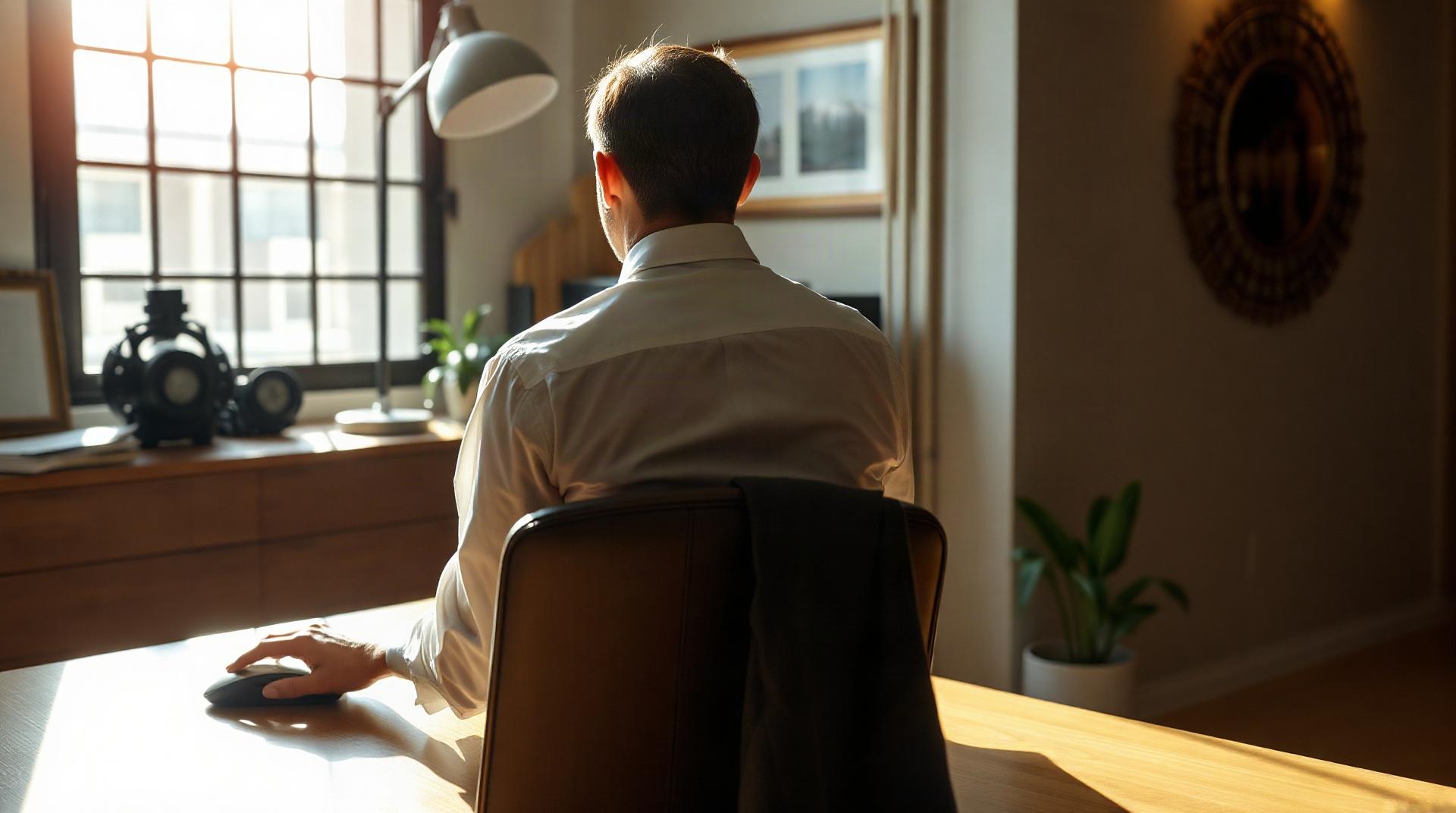 Professionnel consultant des visites virtuelles sur ordinateur